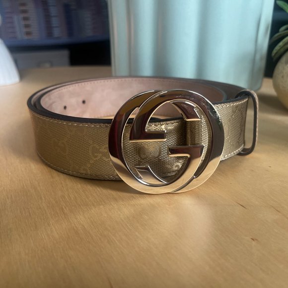 Authentic GUCCI Guccissima Gold Women's Belt - Picture 3 of 14